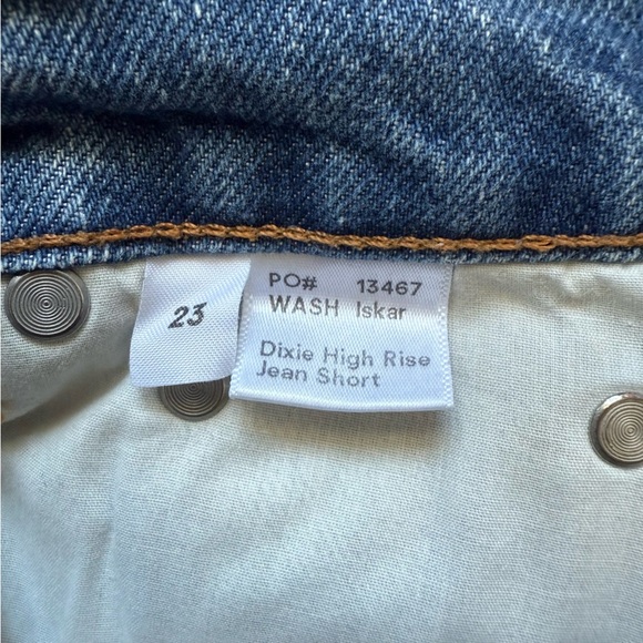 Reformation Dixie High Rise Jean Short in Iskar Women’s Size 23 - Picture 6 of 10